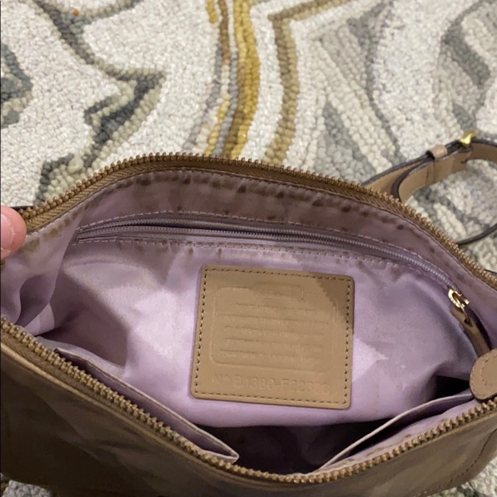 💕 Coach Kirsten tan med leather shoulder bag 💕 - Picture 15 of 16